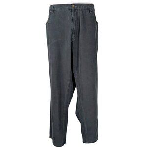 Sean John Mens Black Denim Jeans 48x28 Baggy Hip Hop Y2K Wide Straight Leg